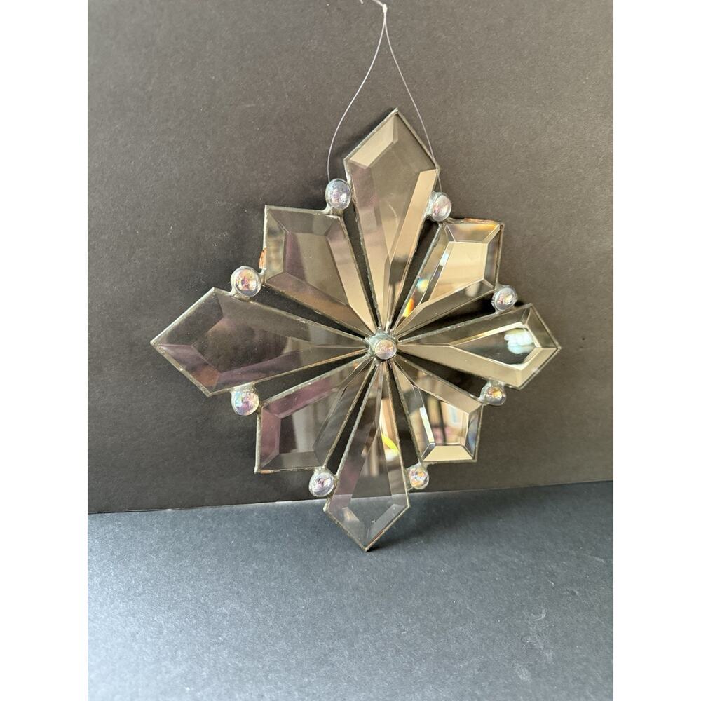 Beveled Glass Handcrafted Prism Suncatcher Clear Artisan Window Decor 9” - Picture 6 of 6